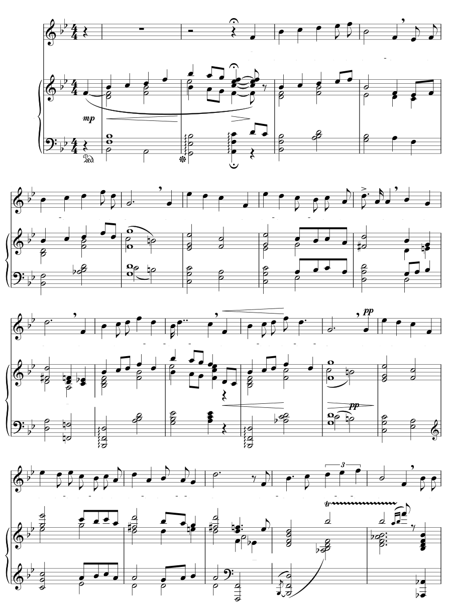 В саду (In the garden). Песни «Флэппер»