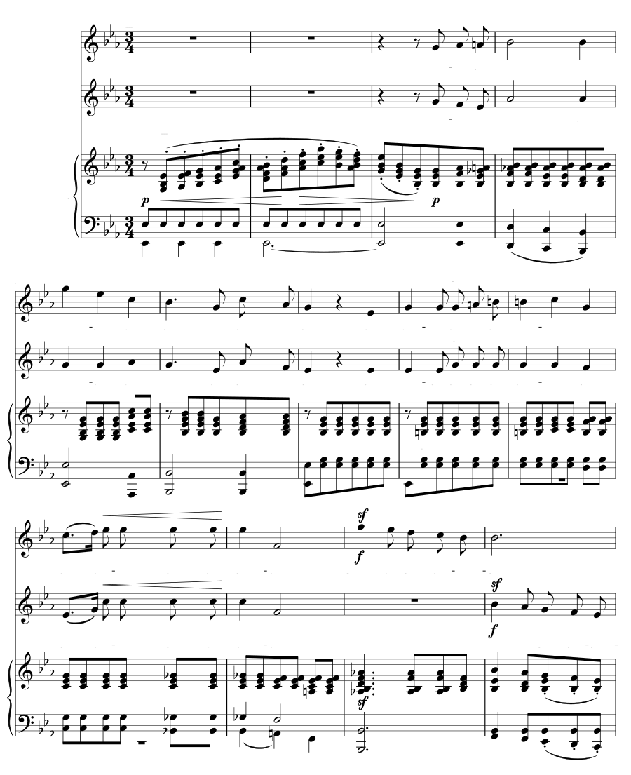 Привет (Gruss, MWV J 8). 6 дуэтов, соч. 63