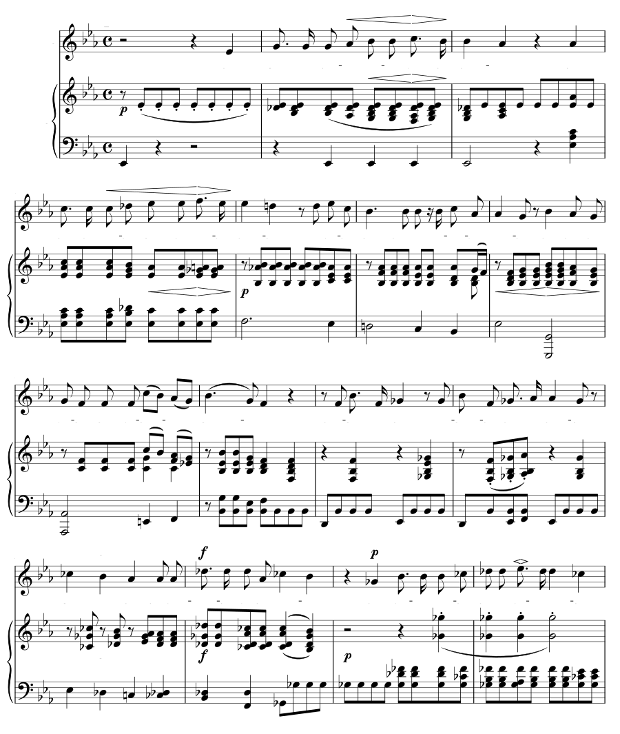 Влюблённая пишет (Die Liebende schreibt, MWV K 66). 6 песен, соч. 86