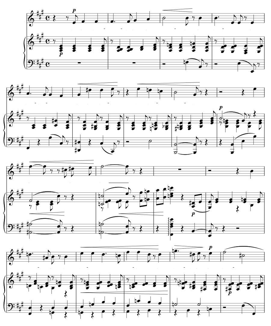Песня (Lied). 3 песни, соч. 44