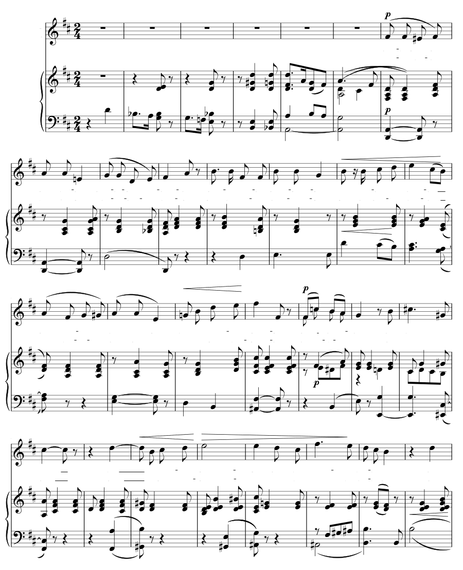 Привет (Gruss). 3 песни, соч. 44