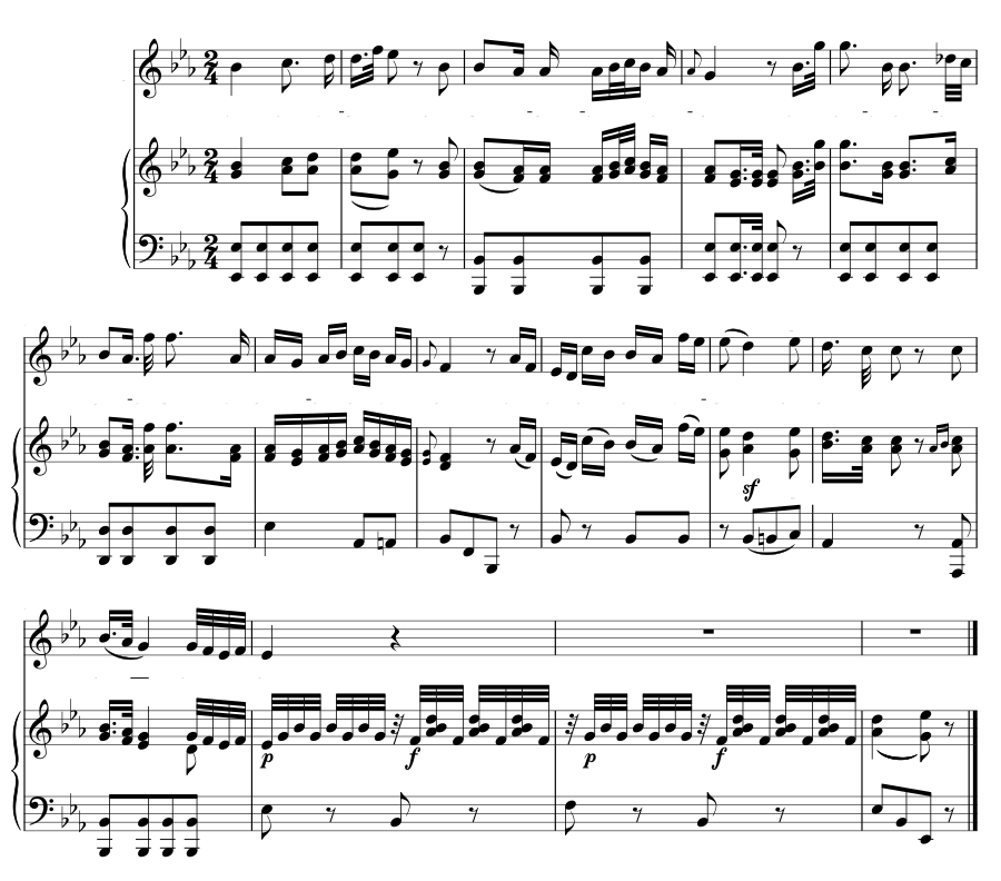 К фортепиано (An das Klavier). 12 песен, 1786