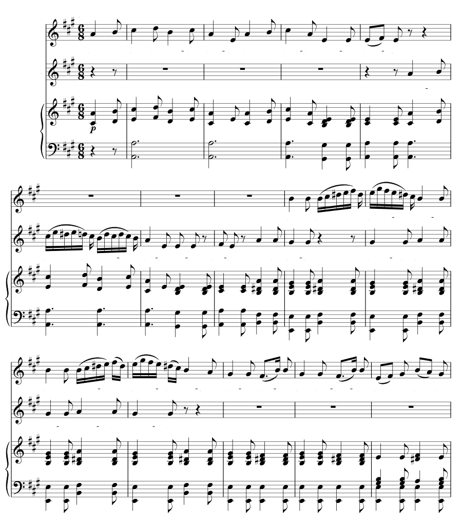 Дуэттино (Duettino). 12 песен, соч. 3