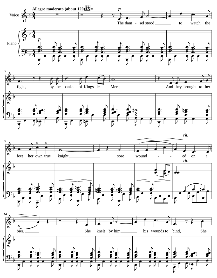 Баллада об озере Кингсли (The Ballad of Kingslea Mere)