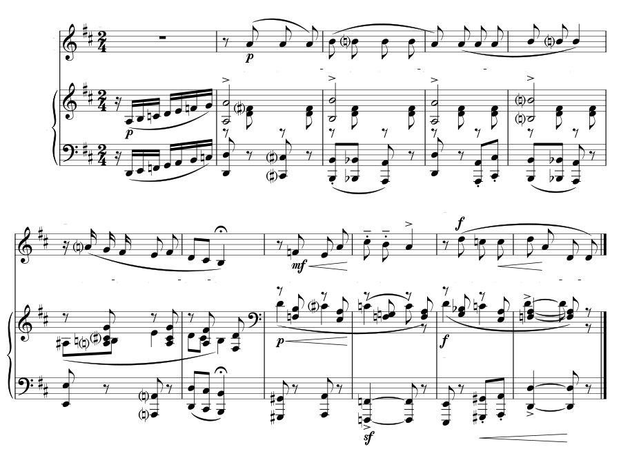 Песня (Chanson). 4 маленькие мелодии