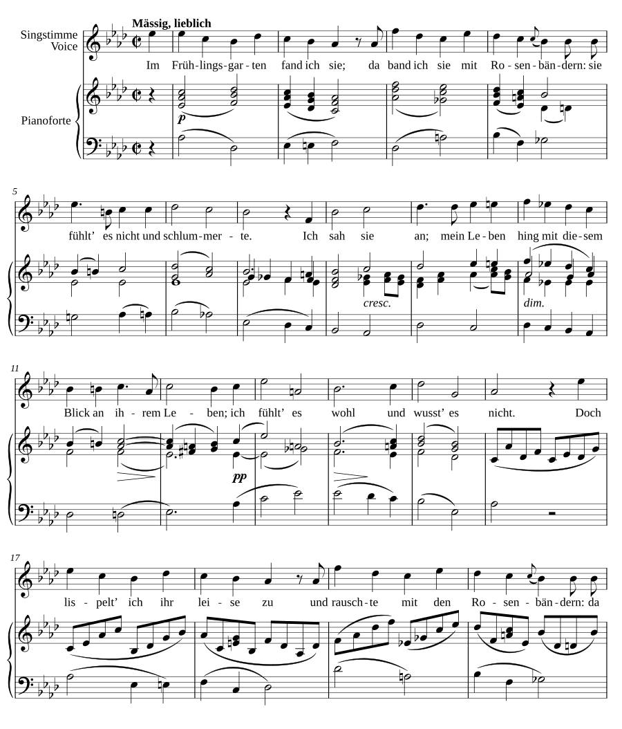 Розовая лента (Das Rosenband, D.280)