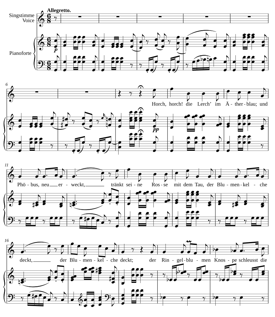Серенада (Ständchen, D.889)