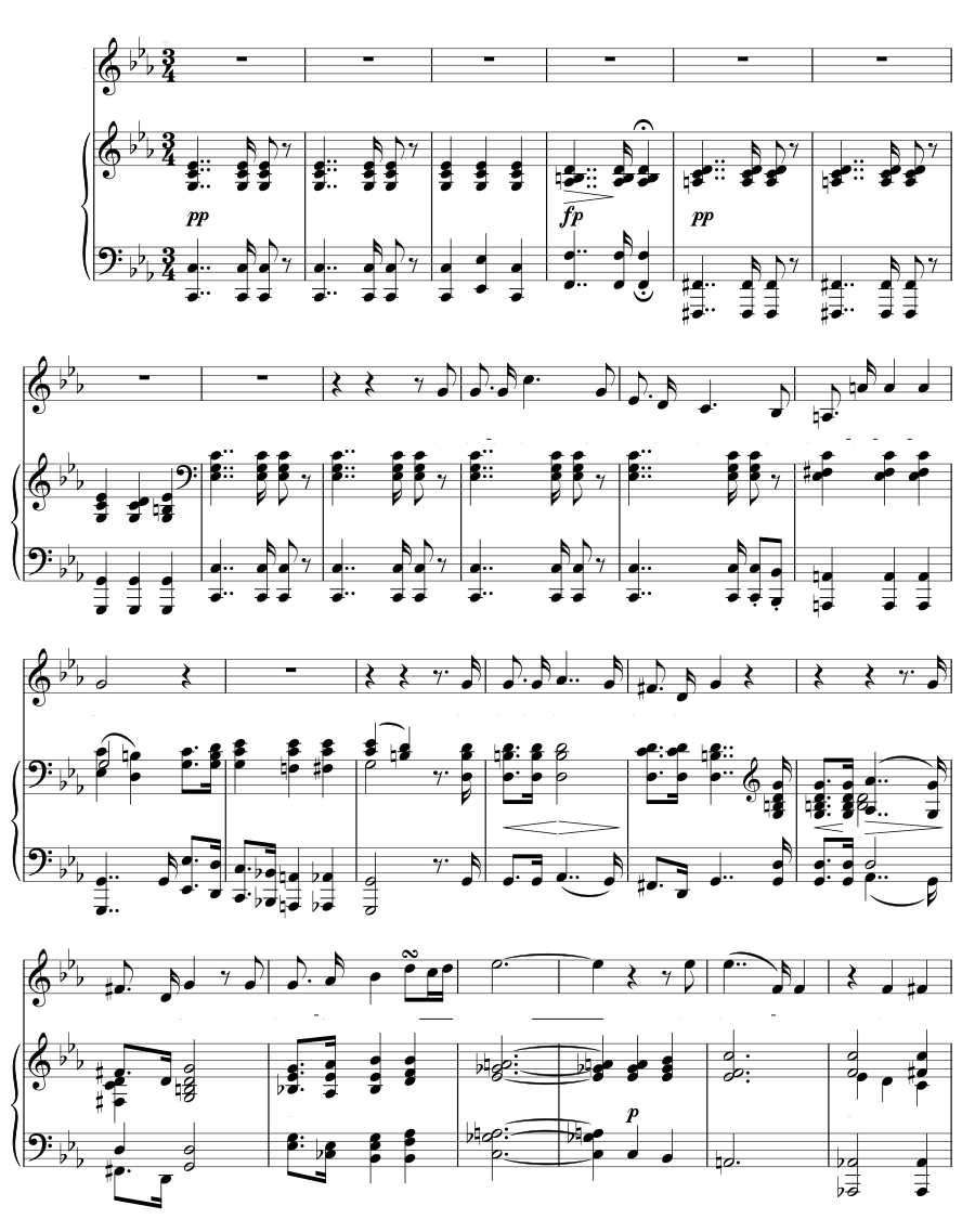 Предчувствие воина (Kriegers Ahnung). Лебединая песня