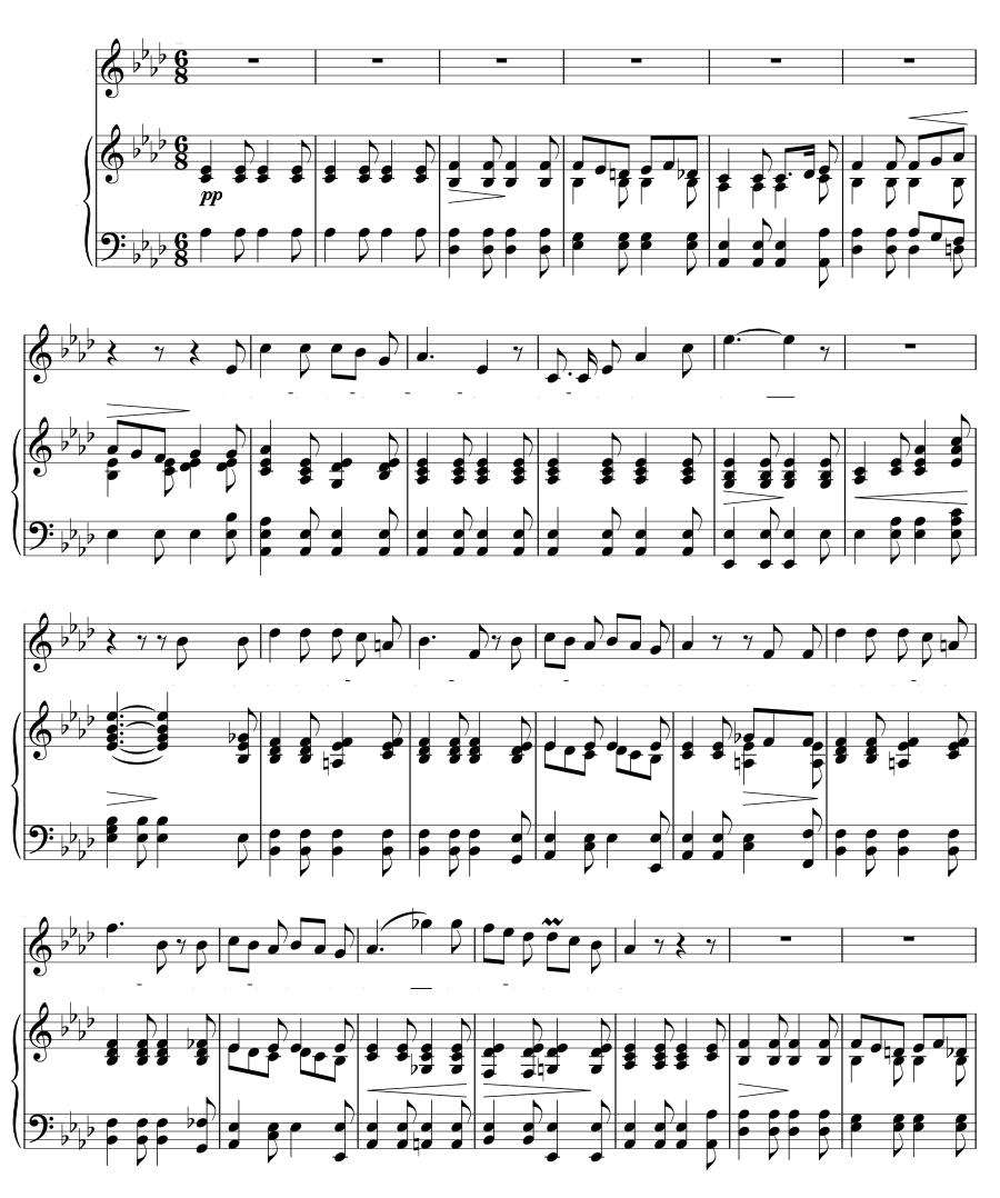 Рыбачка (Das Fischermädchen). Лебединая песня