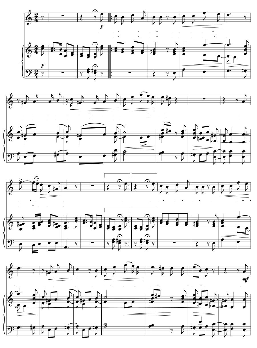 На зелёном холме (Auf einem grünen Hügel). 6 песен, соч. 23