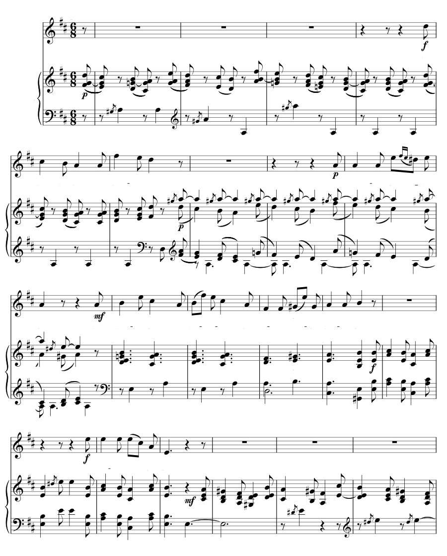 Вот день, что звенеть готов (Das ist ein Tag, der klingen mag). 6 песен, соч. 23