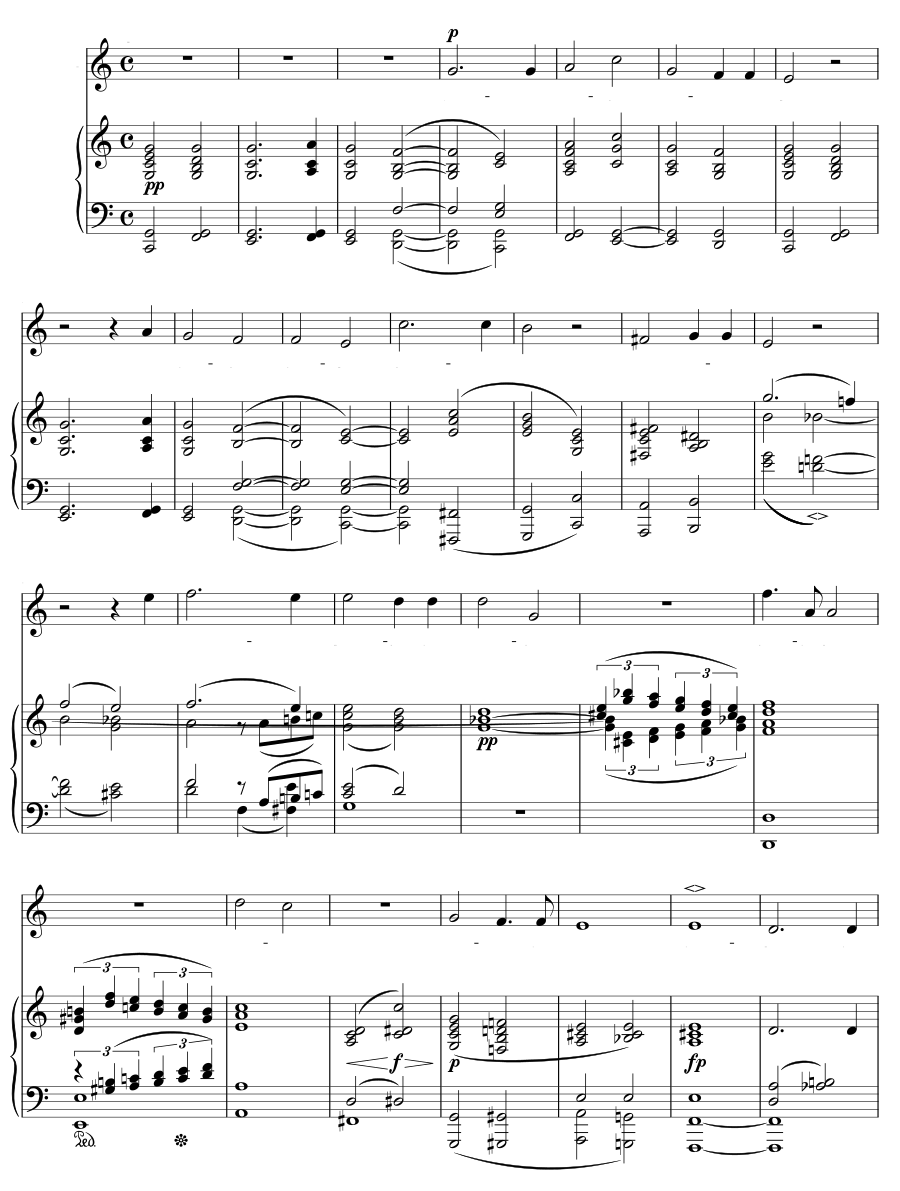 Ночная песня (Nachtlied). Песни и напевы, том IV, соч. 96
