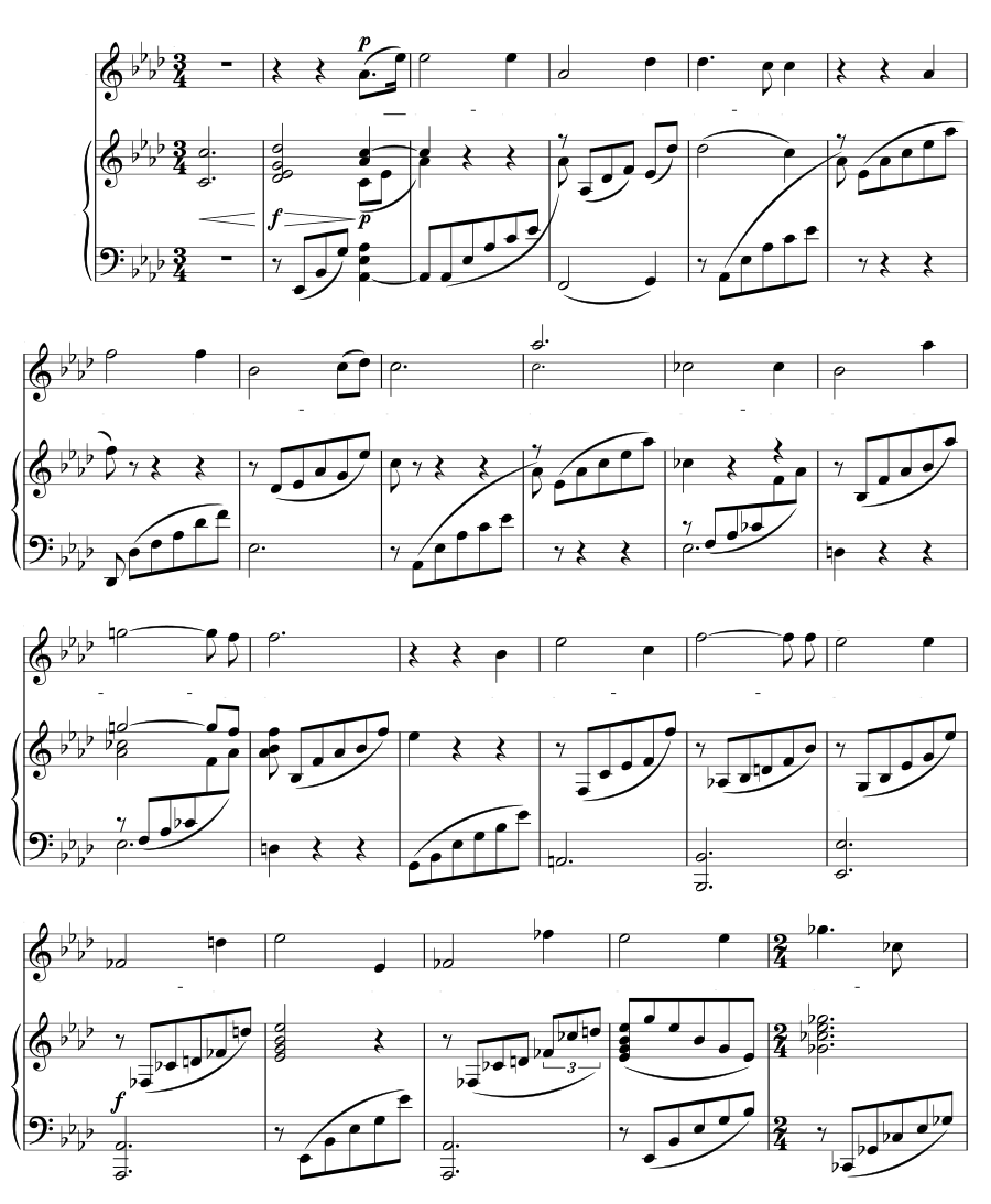 Подснежник (Schneeglöckchen). Песни и напевы, том IV, соч. 96