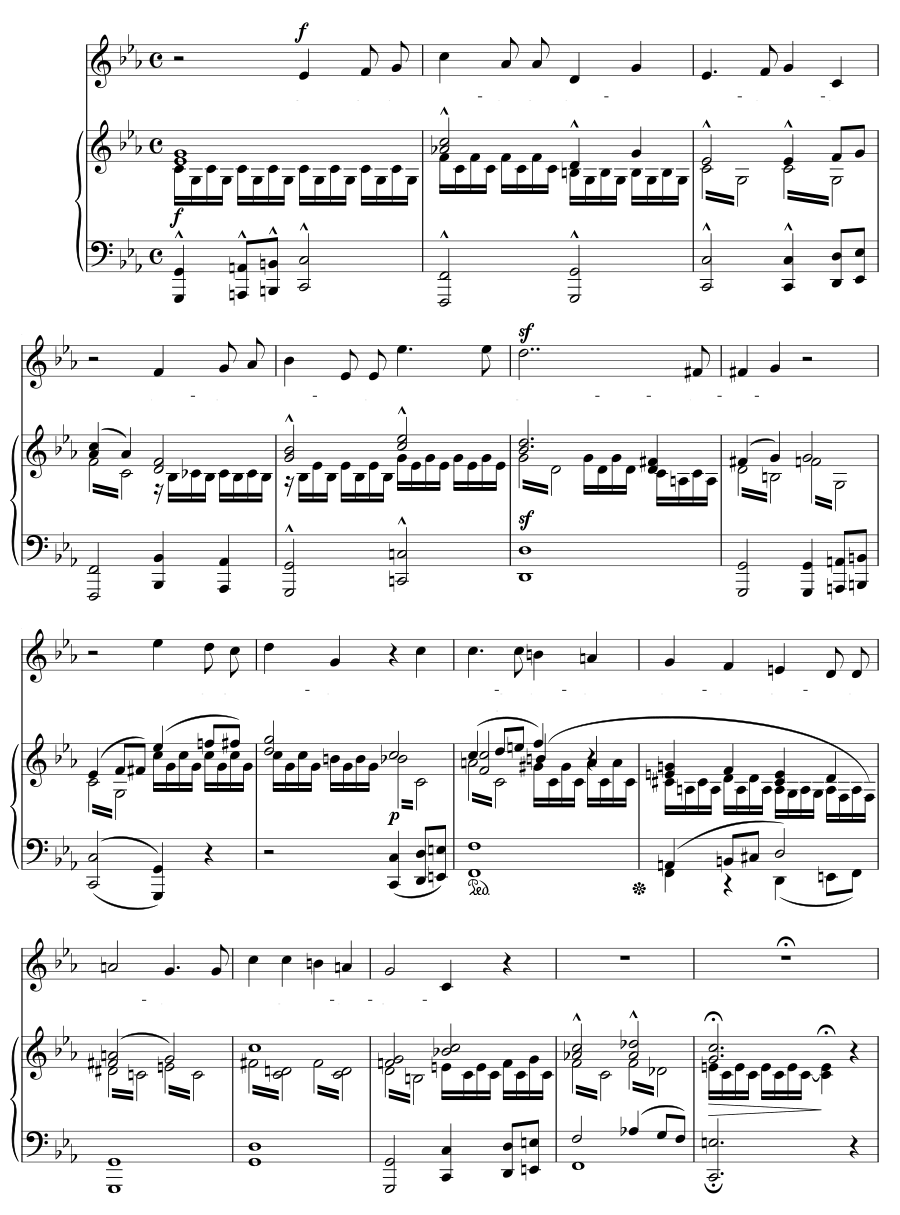 Спето (Gesungen). Песни и напевы, том IV, соч. 96