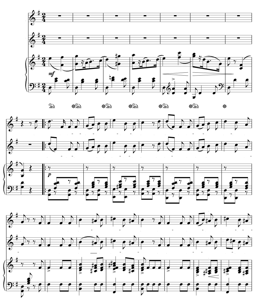 Две венецианские песни II («Когда над пьяццей») (Zwei venetianische Lieder II (Wenn durch die Piazza))