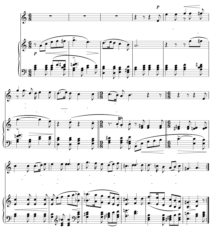 Далеко, далеко (Weit, weit). Мирты, соч. 25