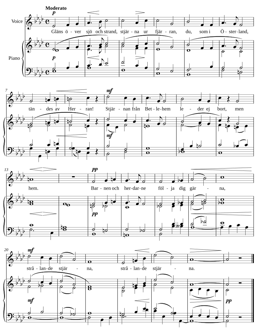 Вифлеемская звезда (Betlehems stjärna)