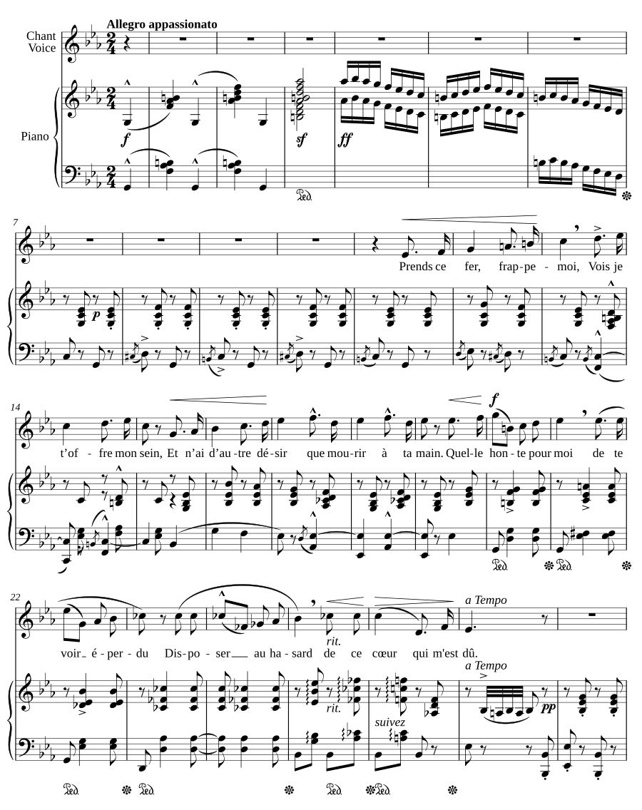 Отчаяние (Désespoir, VWV 1138)
