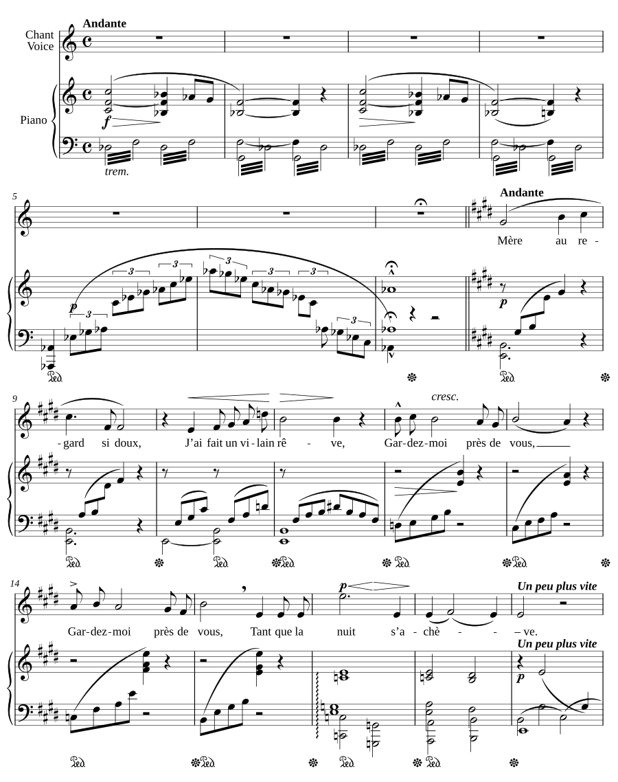 Сон Иисуса (Le rêve de Jésus, VWV 1074)