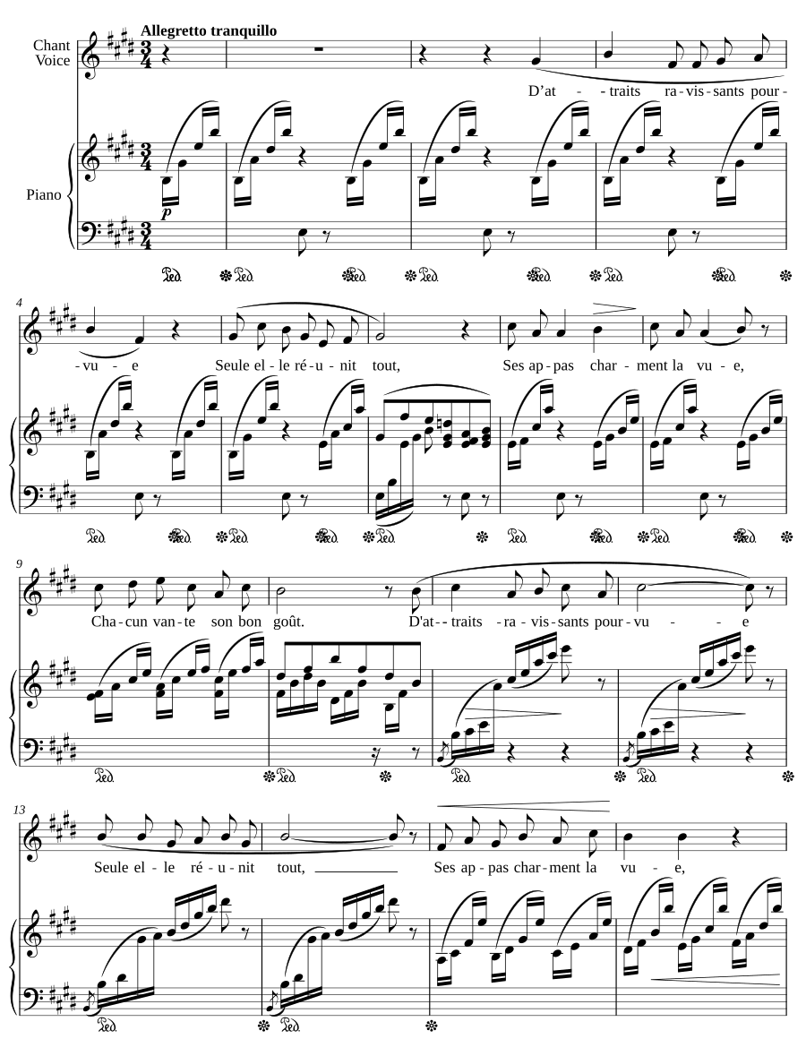 Прелести (Les Attraits, VWV 1852)