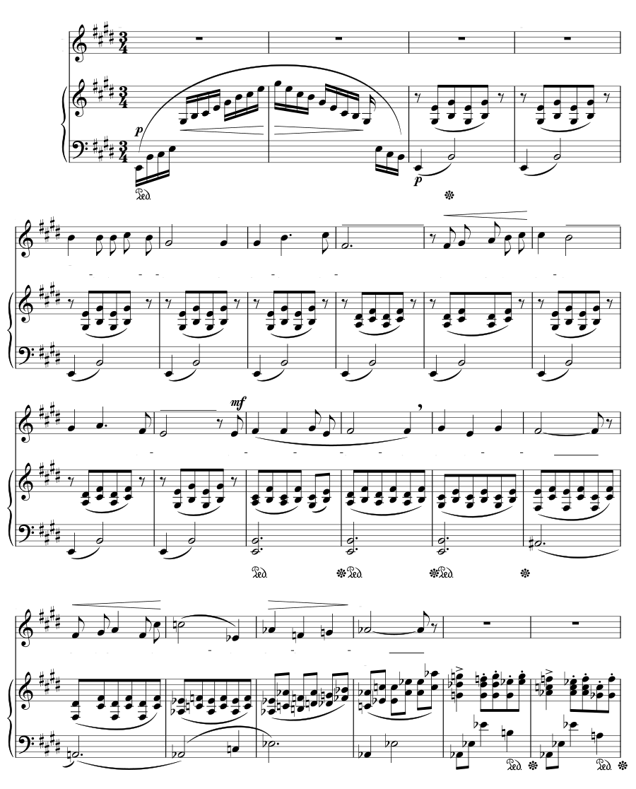 Прекрасная Иоли (Belle Yoli, VWV 1134). 6 мелодий