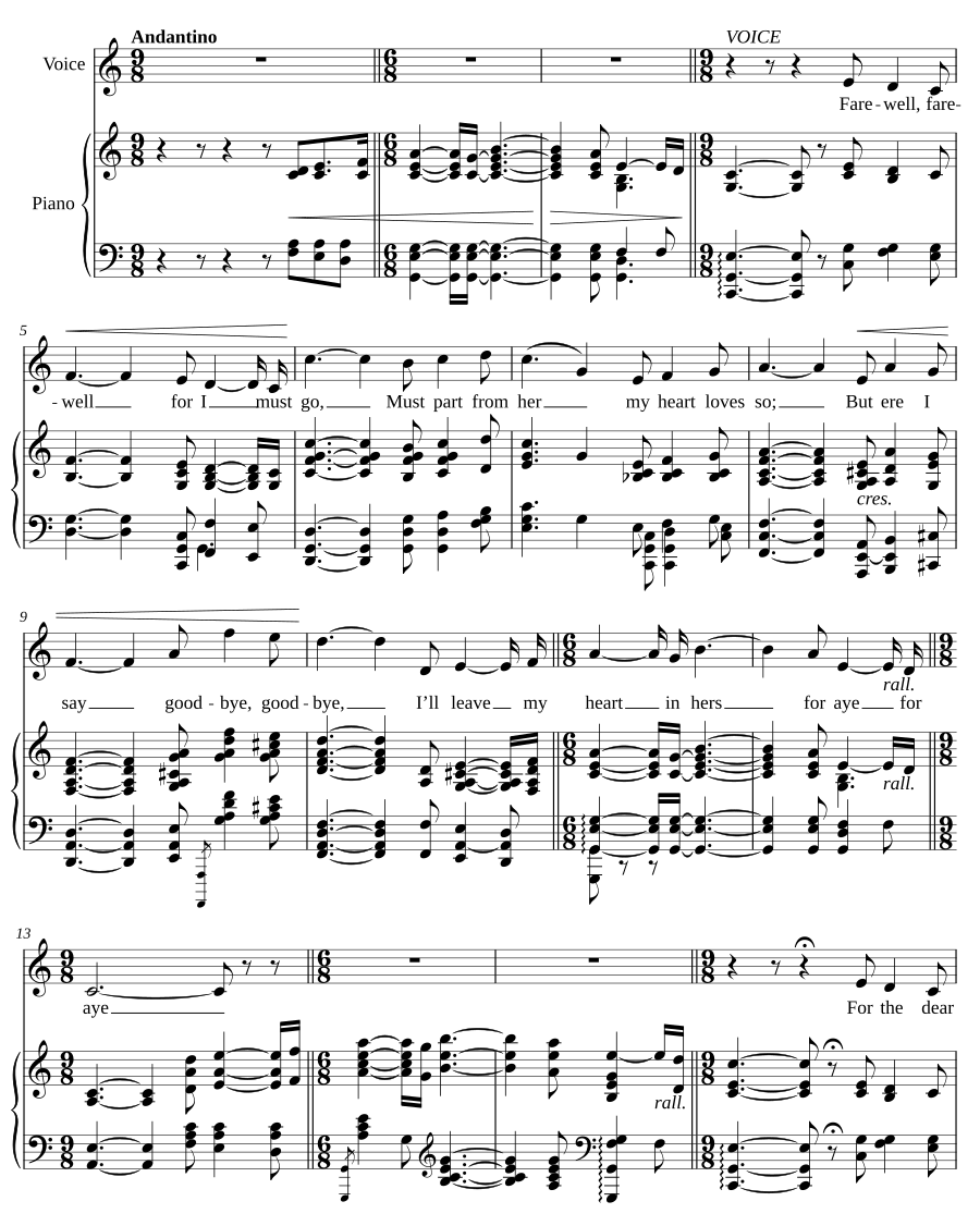 Прощальная песня (A Farewell Song)