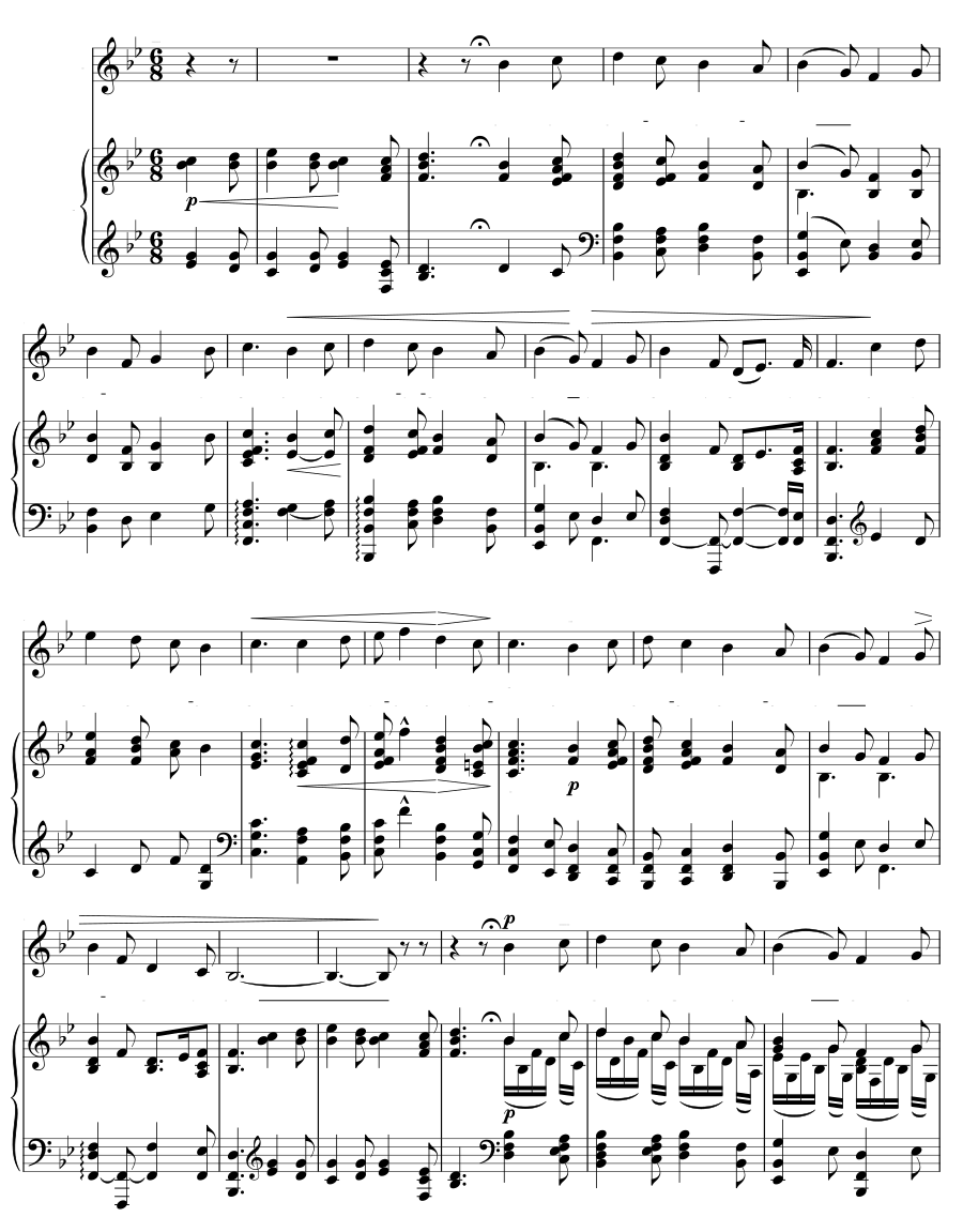 Когда ласточки летят домой (When the Swallows Homeward Fly). 3 песенки