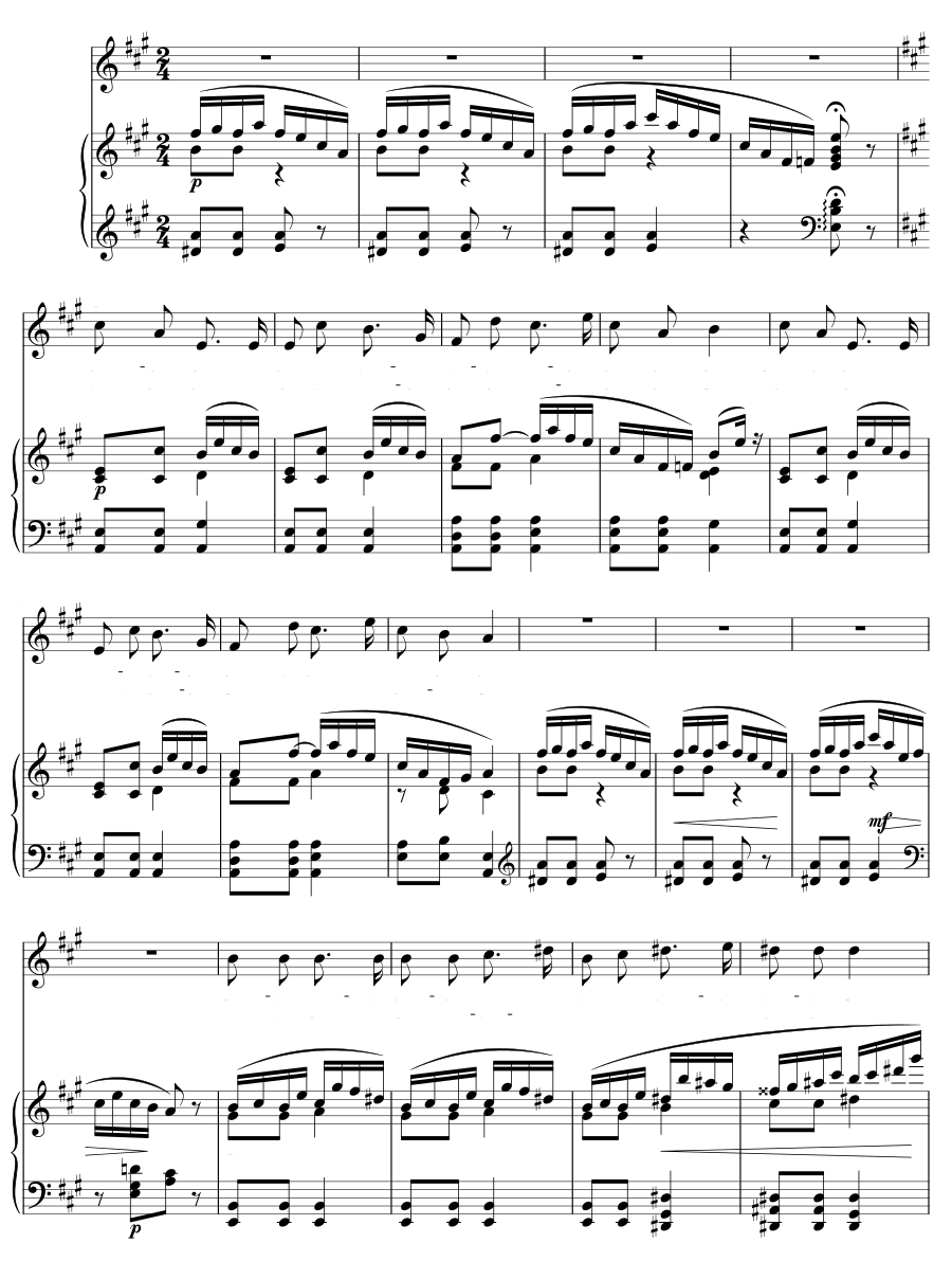 Музыкант (Der Musikant). Песни на стихи Эйхендорфа