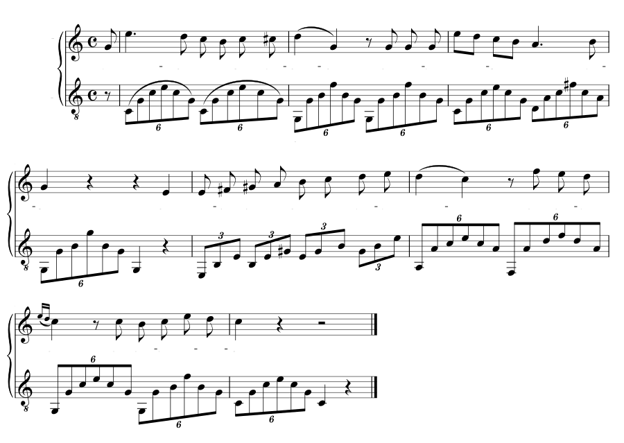 В альбом подруге (In das Stambuch einer Freundin). 5 песен