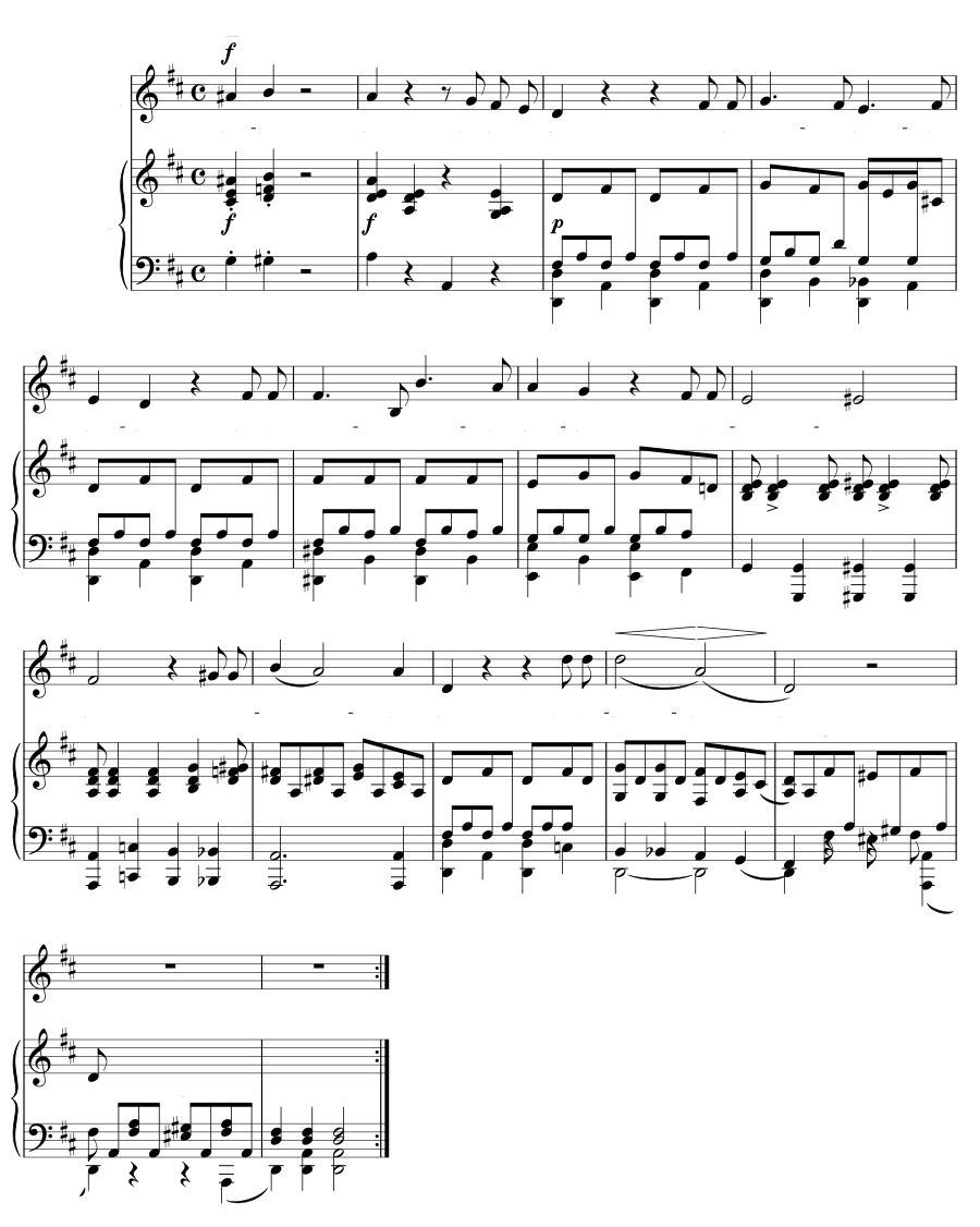 Песня вдали (Lied in der Ferne). 6 песен, соч. 4