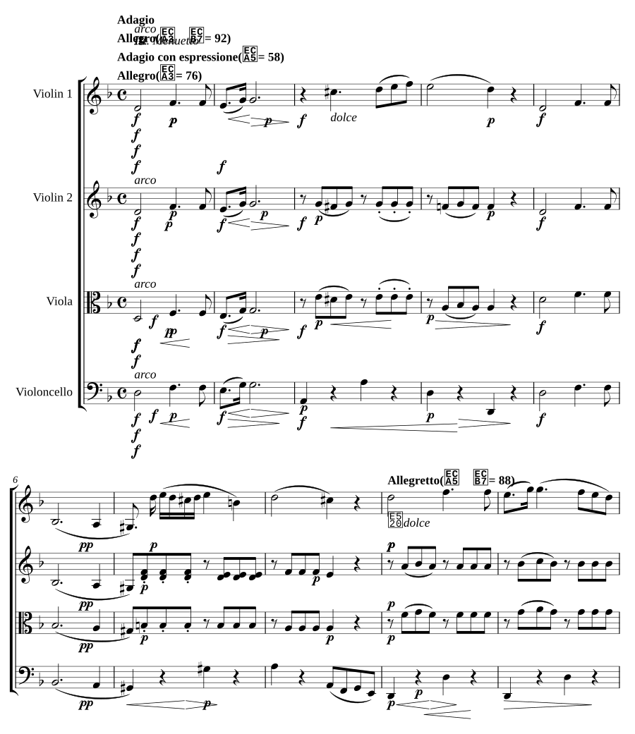 Струнный квартет № 1 ре минор (String Quartet No.1 in D minor)