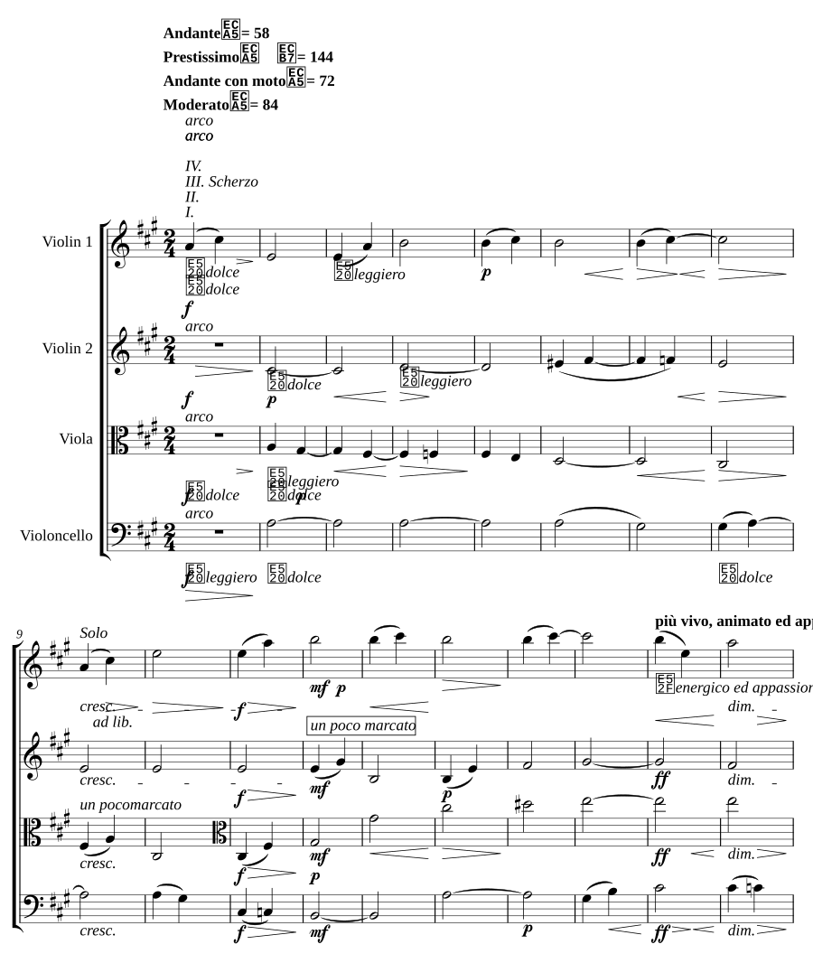 Струнный квартет № 1 (String Quartet No.1)