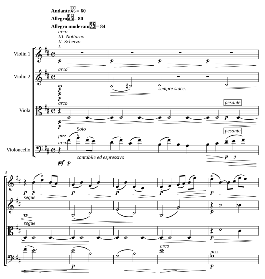 Струнный квартет № 2 (String Quartet No.2)