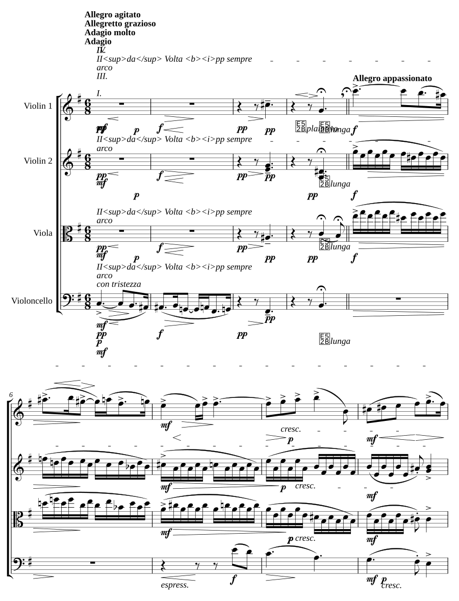 Струнный квартет № 1, H.70 (String Quartet No.1, H.70)