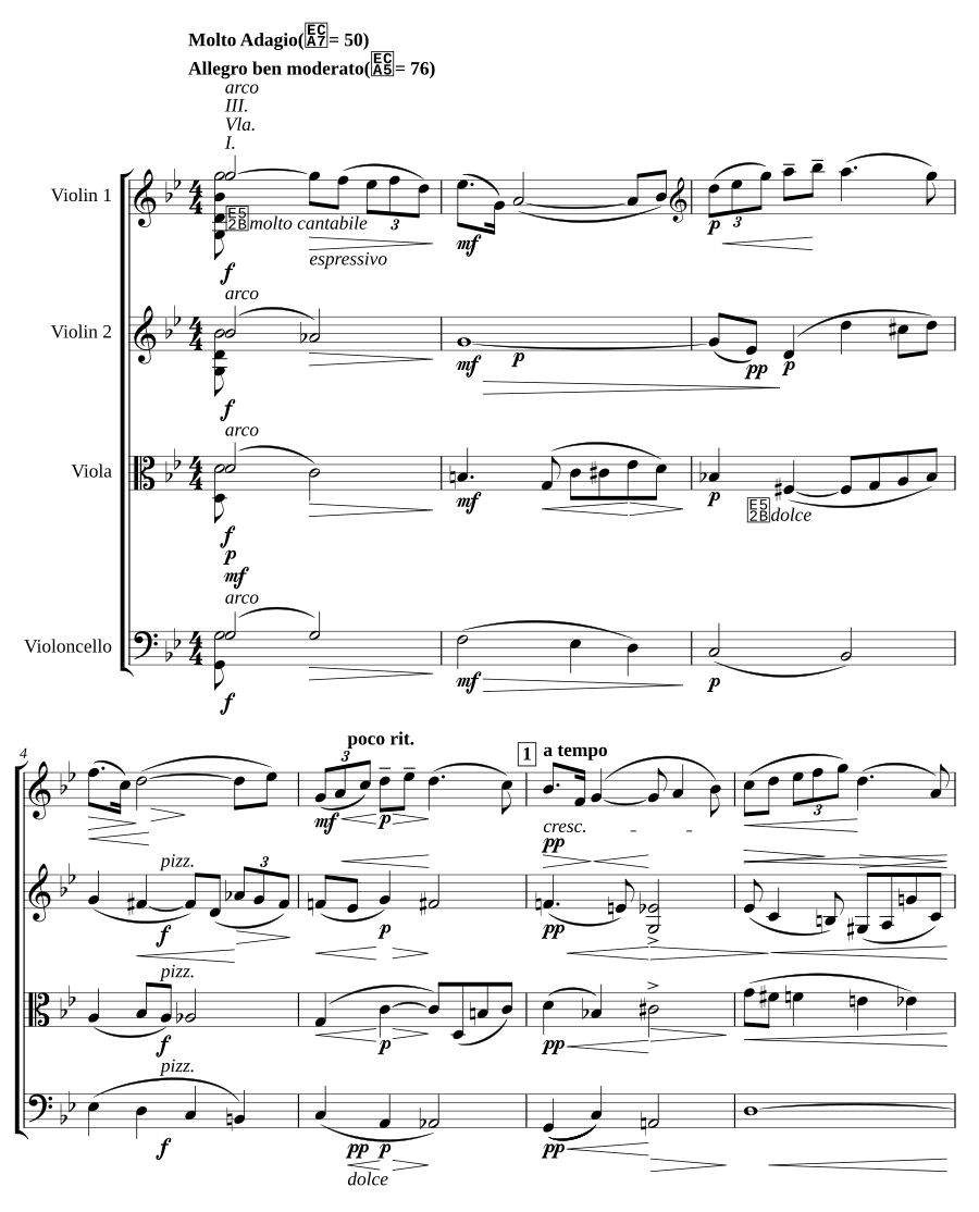 Струнный квартет № 2, H.115 (String Quartet No.2, H.115)