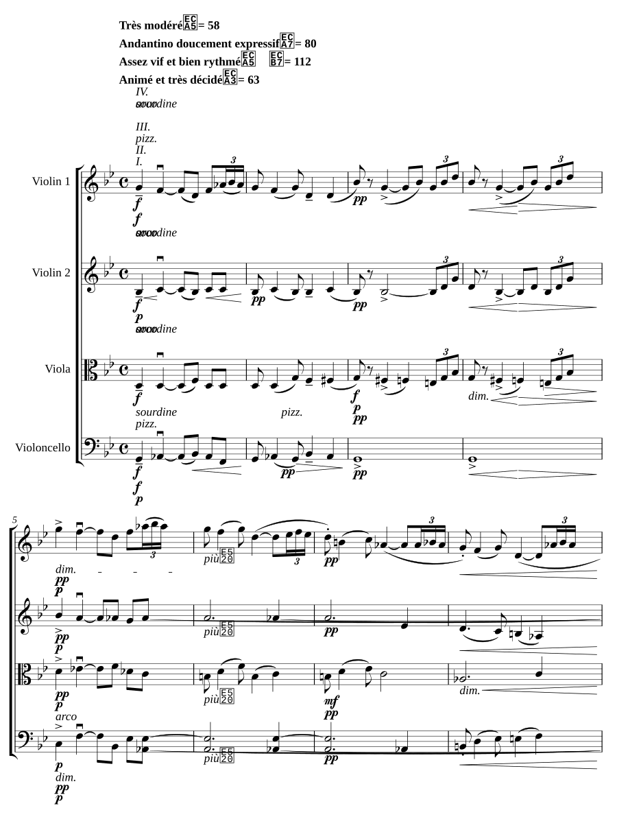 Струнный квартет соль минор, соч. 10 (String Quartet in G minor, Op.10)