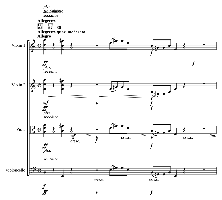 Струнный квартет № 3 ля минор (String Quartet No.3 in A minor)