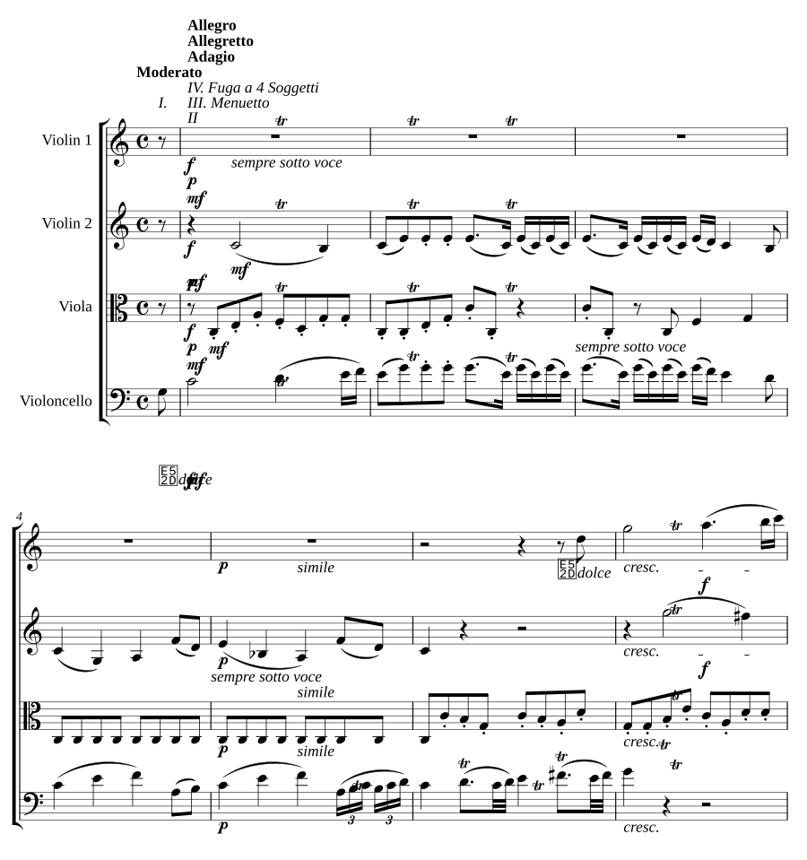 Струнный квартет до мажор, Hob.III:32, соч. 20 № 2 (String Quartet in C major, Hob.III:32, Op.20 No.2)