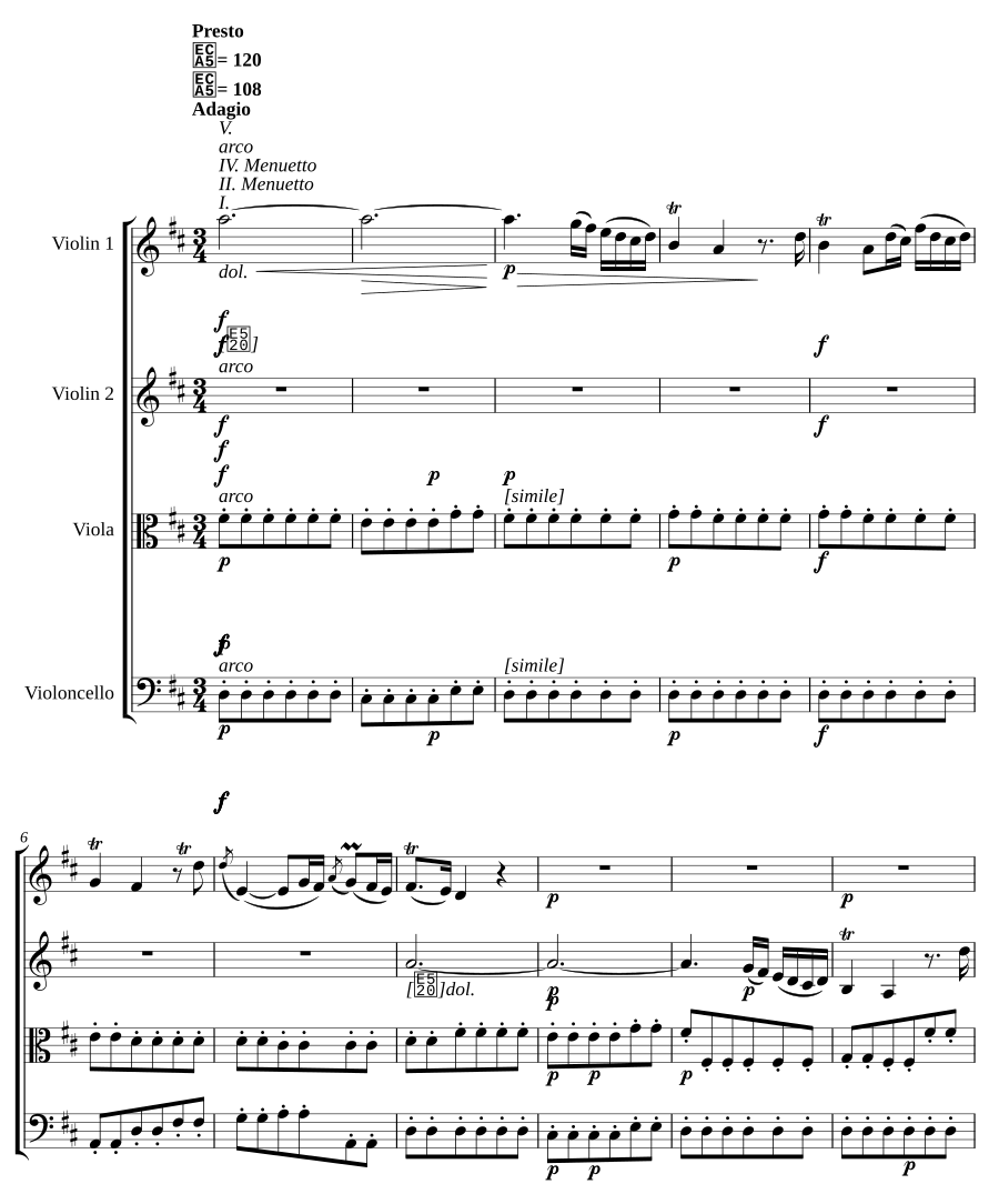 Струнный квартет ре мажор, Hob.III:3, соч. 1 № 3 (String Quartet in D major, Hob.III:3, Op.1 No.3)