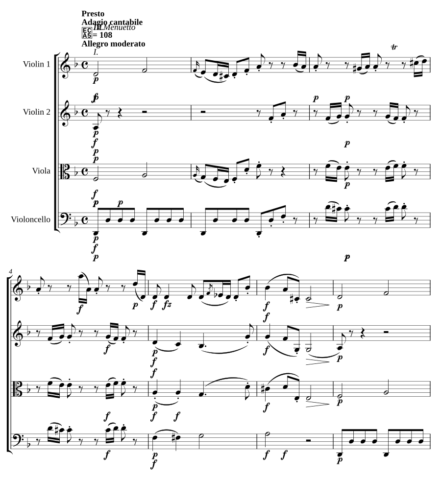 Струнный квартет ре минор, Hob.III:22, соч. 9 № 4 (String Quartet in D minor, Hob.III:22, Op.9 No.4)