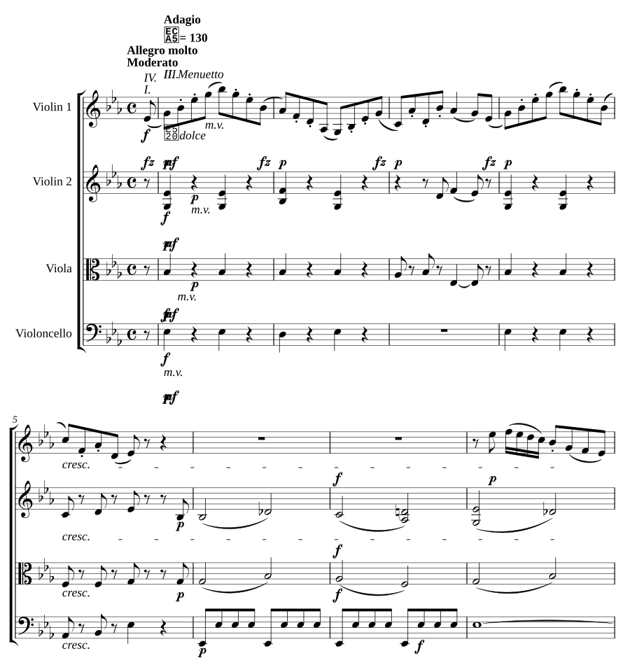 Струнный квартет ми-бемоль мажор, Hob.III:20, соч. 9 № 2 (String Quartet in E-flat major, Hob.III:20, Op.9 No.2)