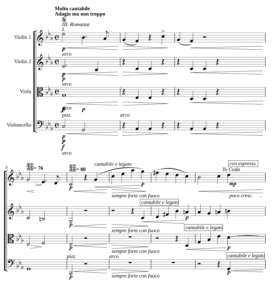 Струнный квартет ми-бемоль мажор, соч. 277 (String Quartet in E-flat major, Op. 277)