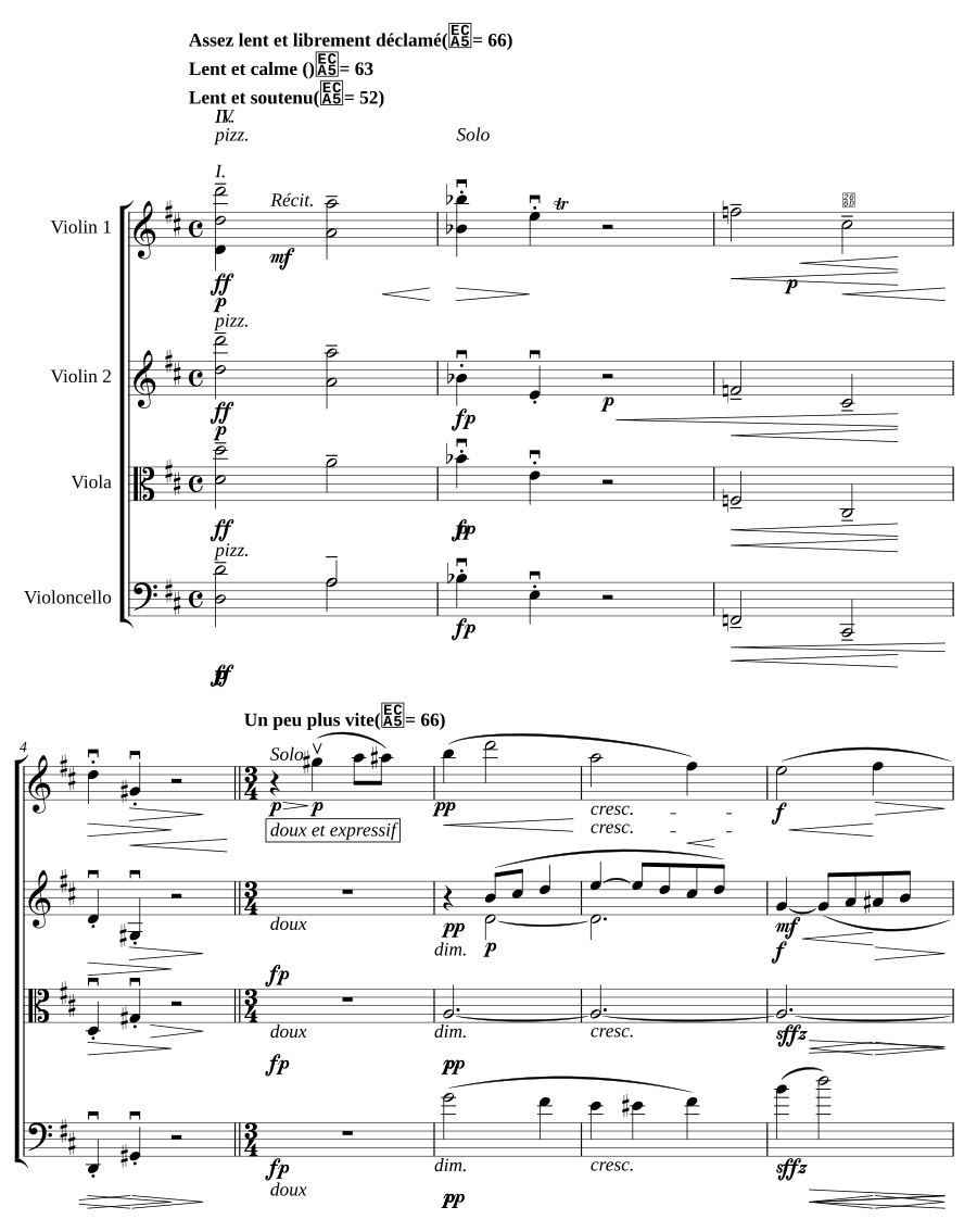 Струнный квартет № 1, соч. 35 (String Quartet No.1, Op.35)