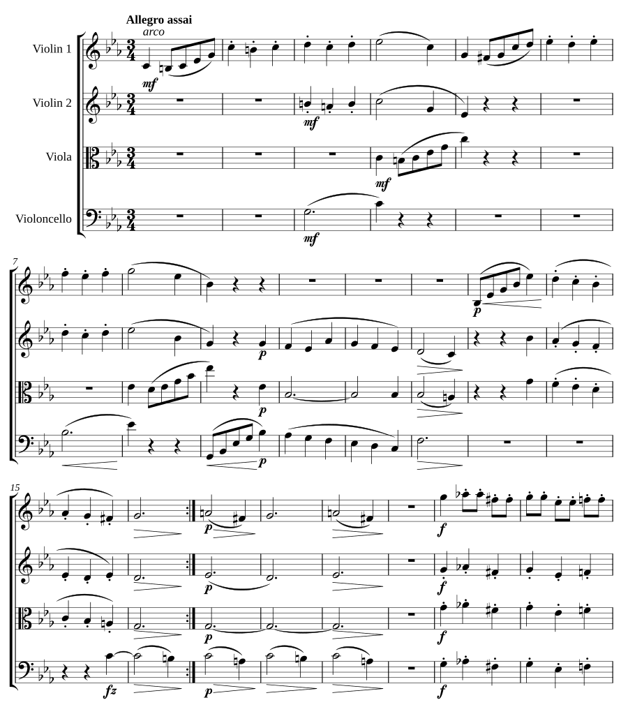 Струнный квартет соль минор, соч. 14 (String Quartet in G minor, Op.14) [2]