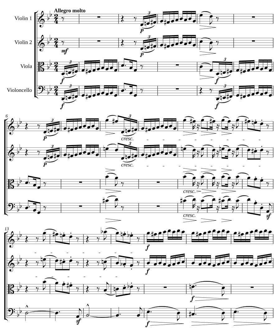 Струнный квартет соль минор, соч. 14 (String Quartet in G minor, Op.14) [4]