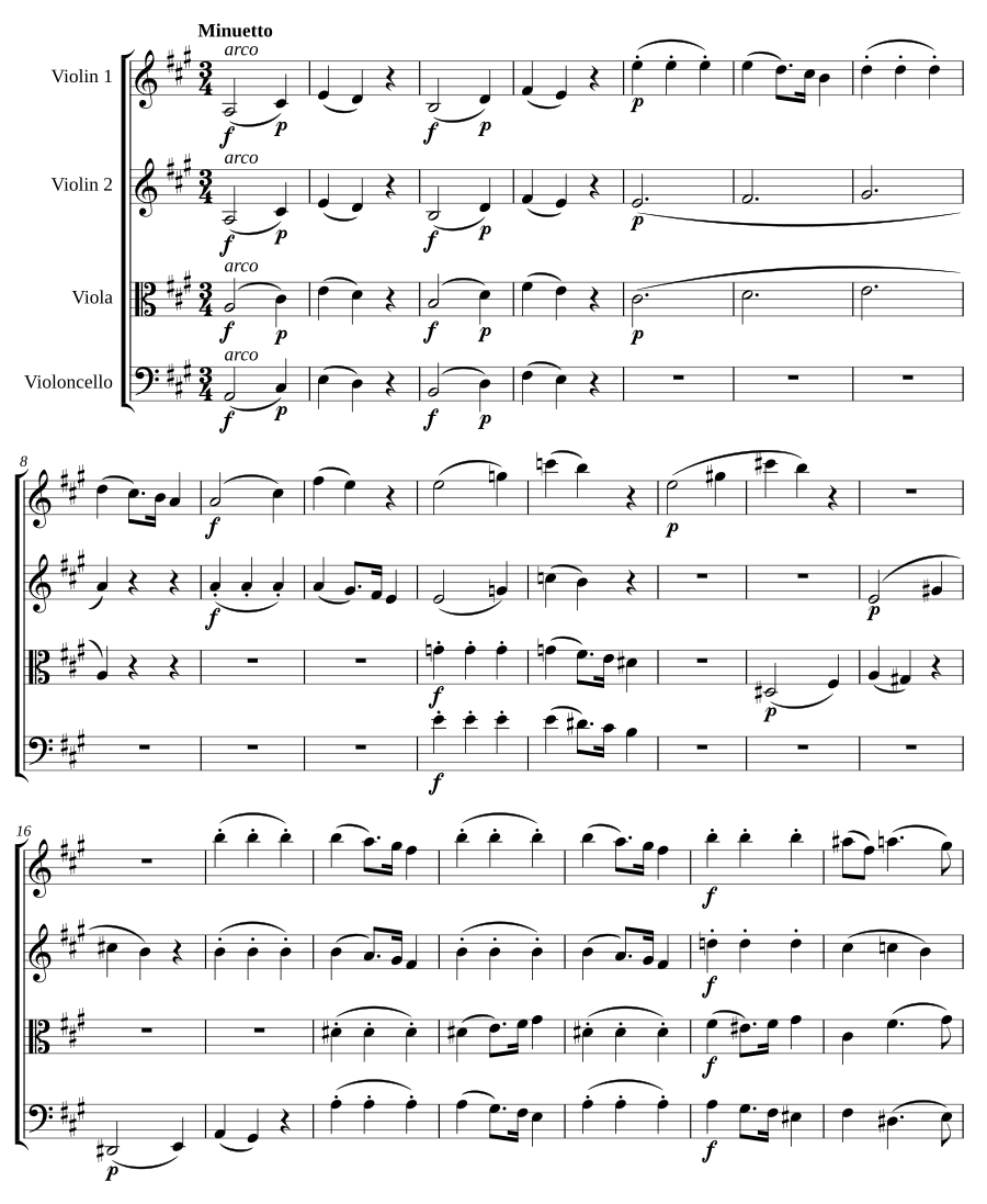 Струнный квартет № 18 ля мажор, K.464 (соч. 10, № 5) (String Quartet No.18 in A major, K.464 (Op. 10, No. 5)) [2]