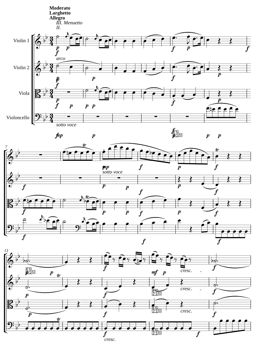 Струнный квартет № 22 си-бемоль мажор, K.589 (String Quartet No.22 in B-flat major, K.589)