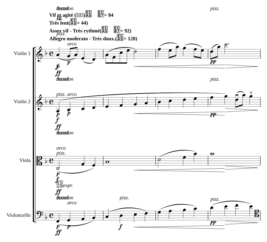 Струнный квартет фа мажор (String Quartet in F major)