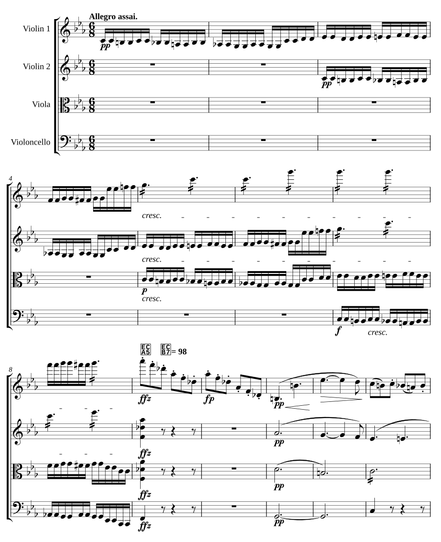 Струнный квартет до минор, D.703 (String Quartet in C minor, D.703)