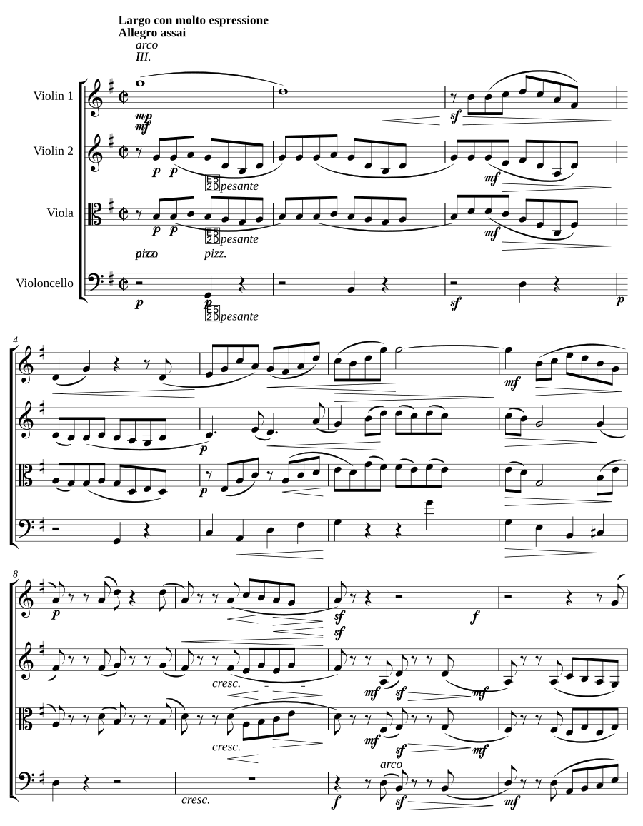 Струнный квартет № 1, соч. 44 (String Quartet No.1, Op.44)
